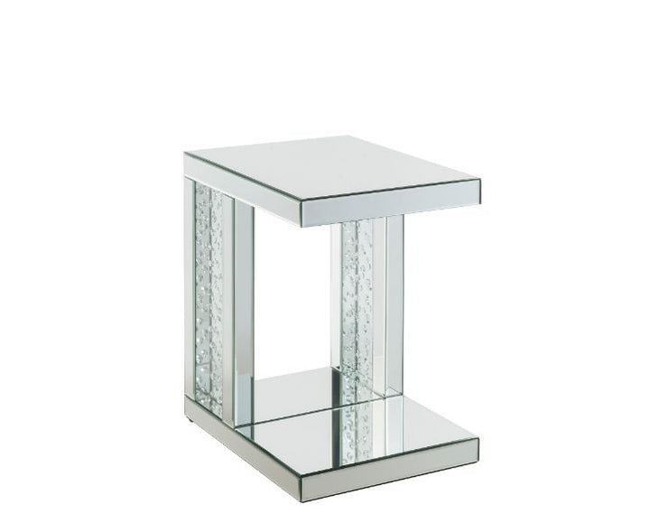 ACME Nysa Mirrored & Faux Crystals Inlay Accent Table Model 88067 - MONAVILLA