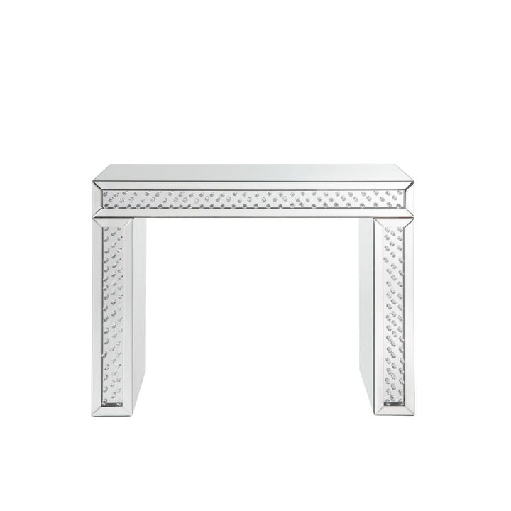 ACME Nysa Mirrored & Faux Crystals Vanity Desk Model 90159 - MONAVILLA