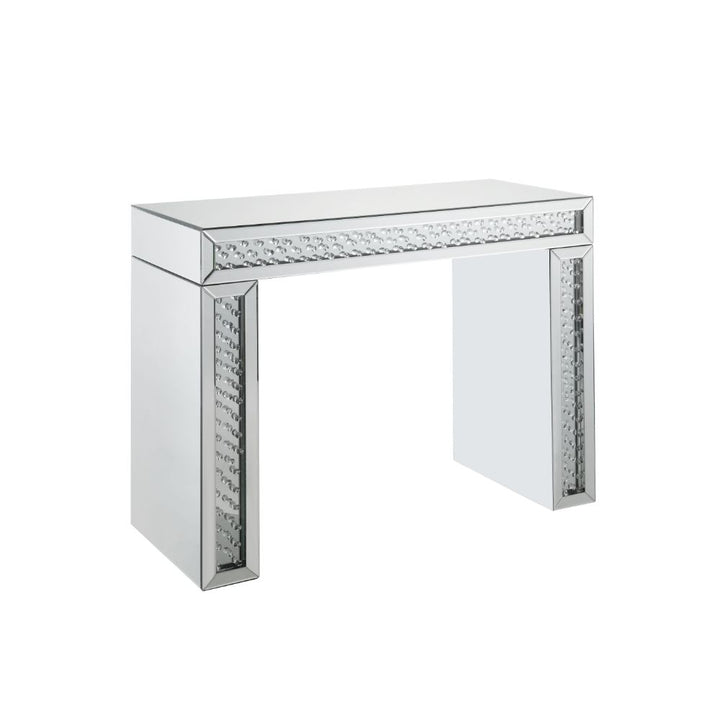 ACME Nysa Mirrored & Faux Crystals Vanity Desk Model 90159 - MONAVILLA