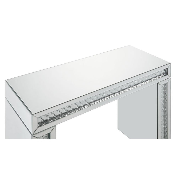 ACME Nysa Mirrored & Faux Crystals Vanity Desk Model 90159 - MONAVILLA
