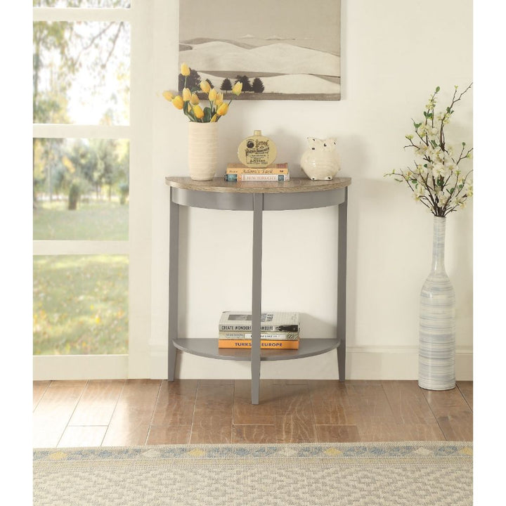 ACME Justino Gray Oak & Gray Accent Table Model 90161 - MONAVILLA