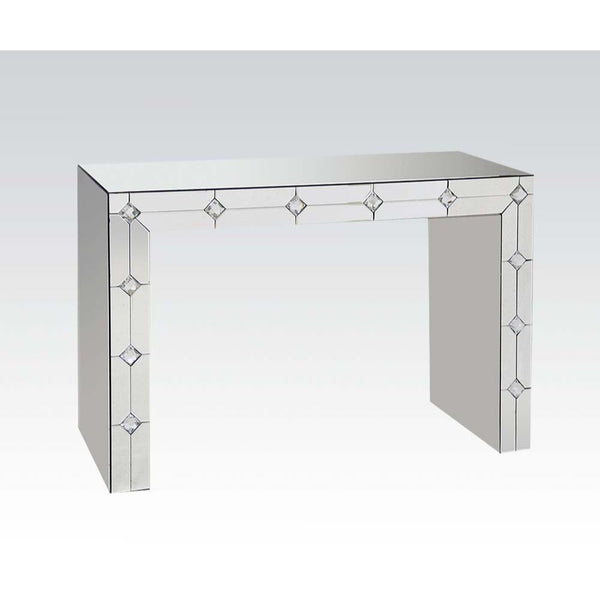 ACME Hessa Mirrored & Faux Rhinestone Accent Table Model 90242 - MONAVILLA