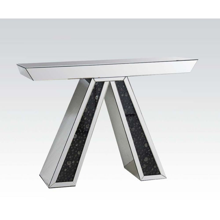 ACME Noor Mirrored & Faux GemStones Accent Table Model 90250 - MONAVILLA