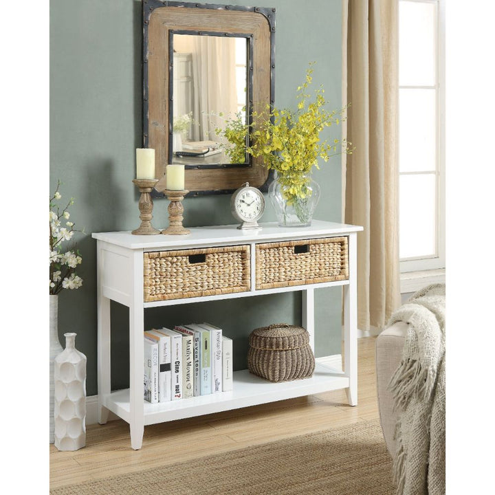 ACME Flavius White Accent Table Model 90262 - MONAVILLA