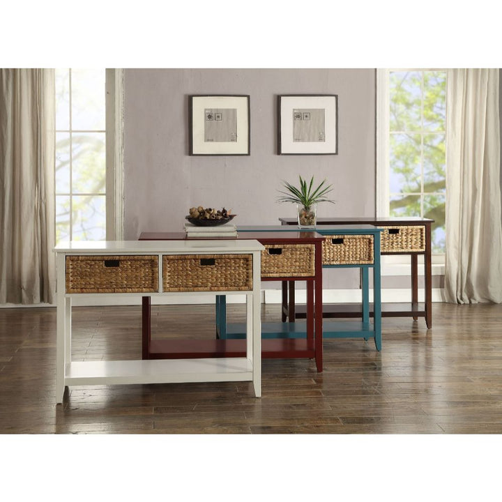 ACME Flavius White Accent Table Model 90262 - MONAVILLA