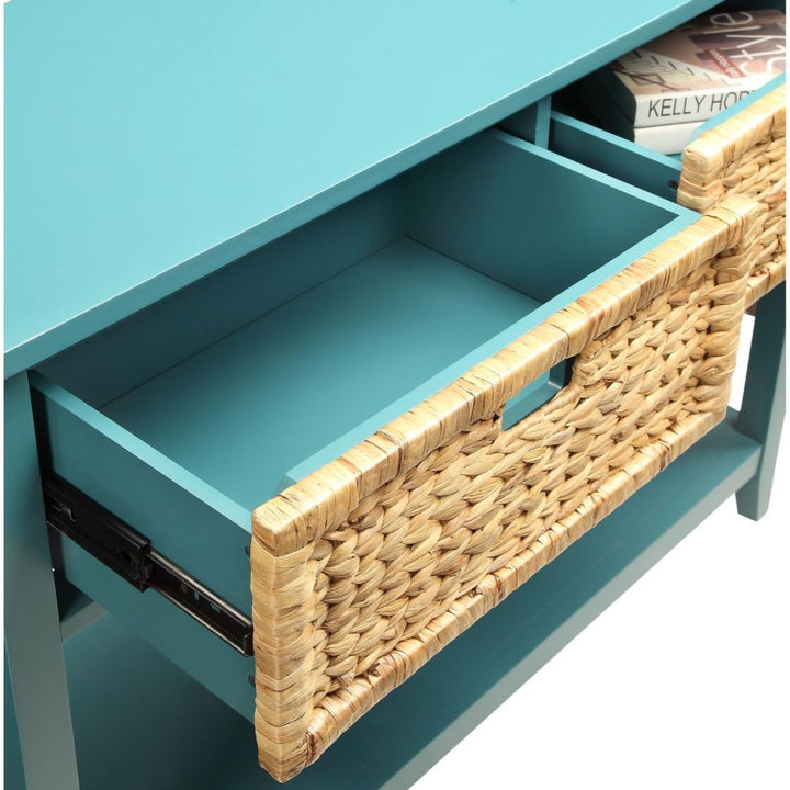 ACME Flavius Teal Accent Table Model 90266 - MONAVILLA