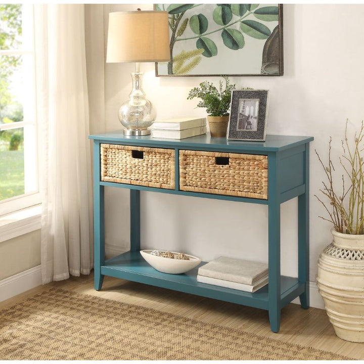 ACME Flavius Teal Accent Table Model 90266 - MONAVILLA