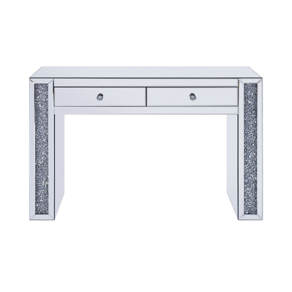 ACME Noralie Mirrored & Faux Diamonds Vanity Desk Model 90465 - MONAVILLA