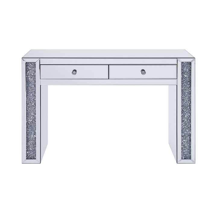 ACME Noralie Mirrored & Faux Diamonds Vanity Desk Model 90465 - MONAVILLA