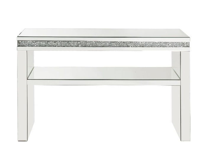 ACME Noralie Mirrored & Faux Diamonds Accent Table Model 90675 - MONAVILLA