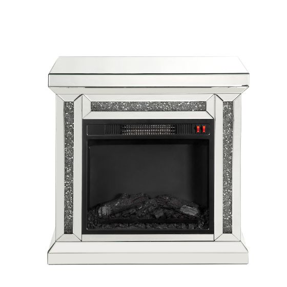 ACME Noralie Mirrored & Faux Diamonds Fireplace Model 90862 - MONAVILLA