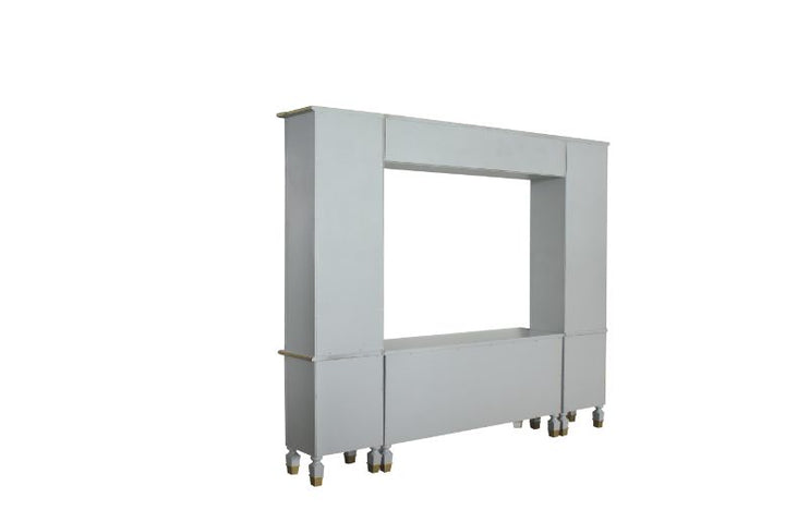 ACME House Marchese Pearl Gray Finish Entertainment Center Model 91990 - MONAVILLA