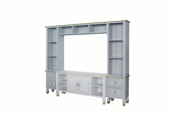 ACME House Marchese Pearl Gray Finish Entertainment Center Model 91990 - MONAVILLA