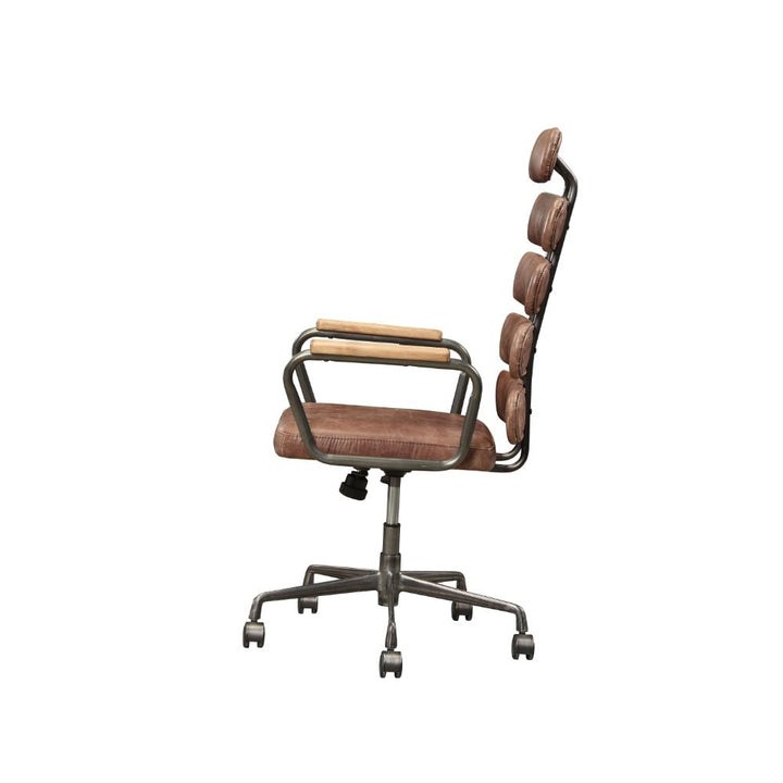 ACME Calan Vintage Whiskey Top Grain Leather Executive Office Chair Model 92110 - MONAVILLA
