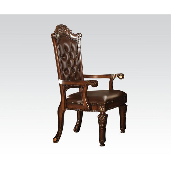 ACME Vendome PU & Cherry Executive Office Chair Model 92126 - MONAVILLA