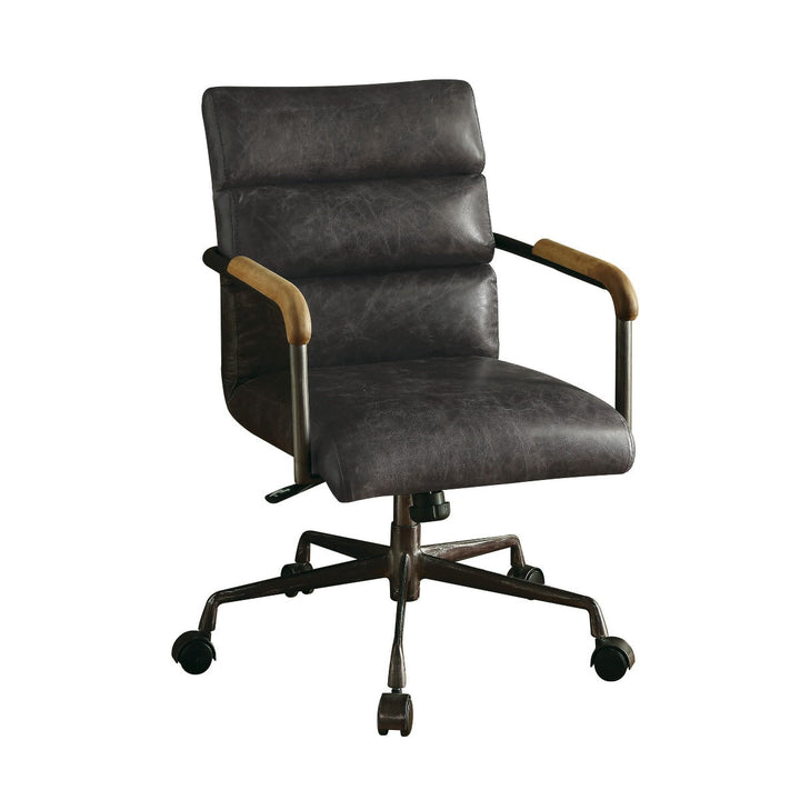 ACME Harith Antique Slate Top Grain Leather Executive Office Chair Model 92415 - MONAVILLA