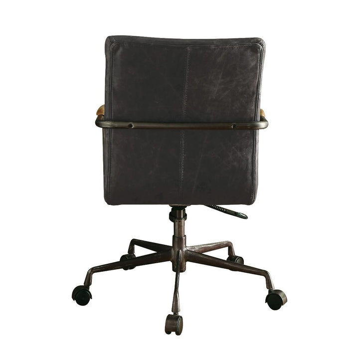 ACME Harith Antique Slate Top Grain Leather Executive Office Chair Model 92415 - MONAVILLA