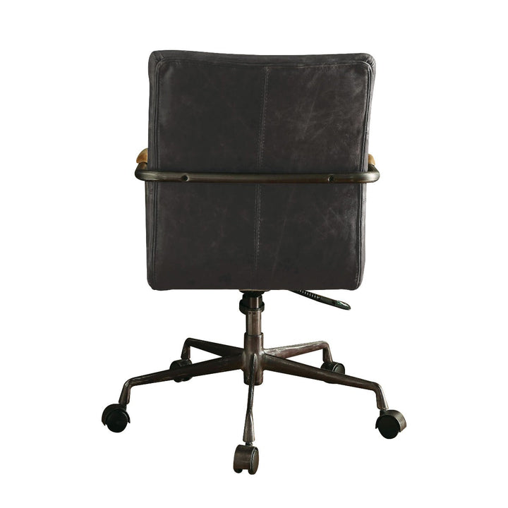 ACME Harith Antique Slate Top Grain Leather Executive Office Chair Model 92415 - MONAVILLA