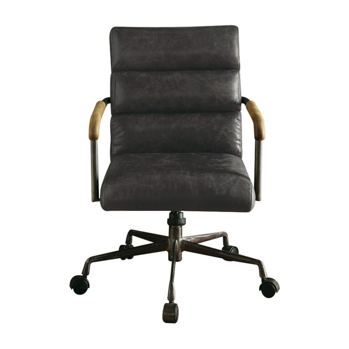 ACME Harith Antique Slate Top Grain Leather Executive Office Chair Model 92415 - MONAVILLA