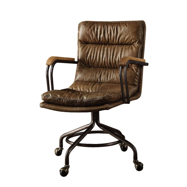 ACME Harith Vintage Whiskey Top Grain Leather Executive Office Chair Model 92416 - MONAVILLA