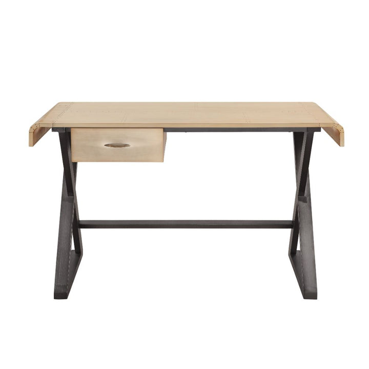ACME Danton Gold Aluminum Desk Model 92424 - MONAVILLA