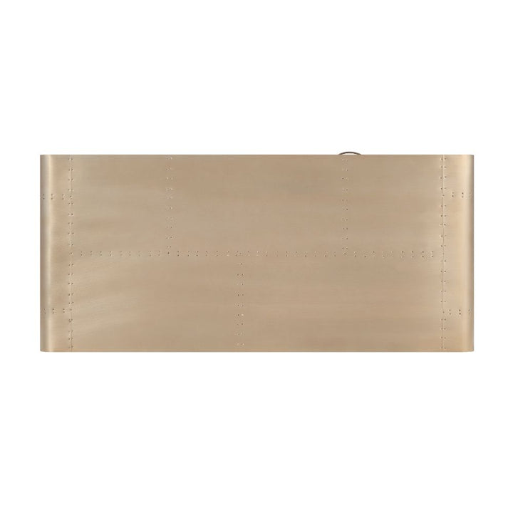 ACME Danton Gold Aluminum Desk Model 92424 - MONAVILLA
