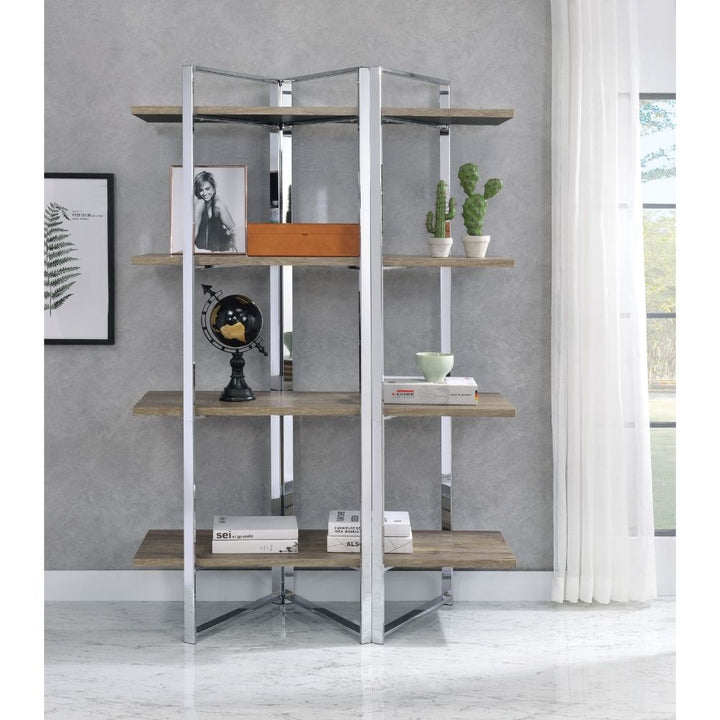 ACME Libby Chrome Bookshelf Model 92545 - MONAVILLA