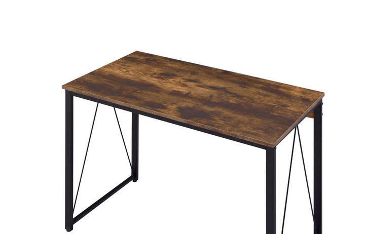 ACME Zaidin Weathered Oak & Black Finish Writing Desk Model 92600 - MONAVILLA