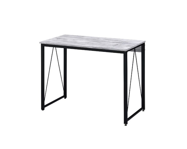 ACME Zaidin Antique White & Black Finish Writing Desk Model 92604 - MONAVILLA