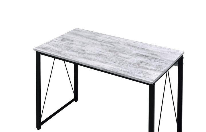 ACME Zaidin Antique White & Black Finish Writing Desk Model 92604 - MONAVILLA