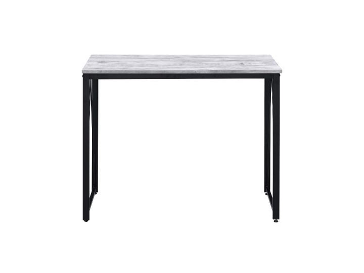 ACME Zaidin Antique White & Black Finish Writing Desk Model 92604 - MONAVILLA