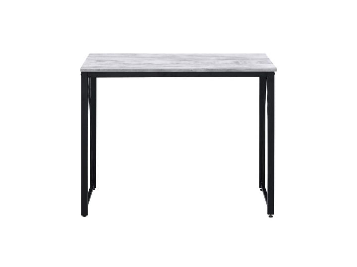 ACME Zaidin Antique White & Black Finish Writing Desk Model 92604 - MONAVILLA