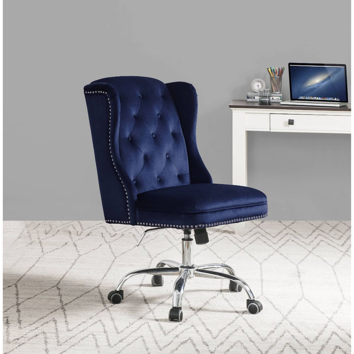 ACME Jamesia Midnight Blue Velvet Office Chair Model 92665 - MONAVILLA