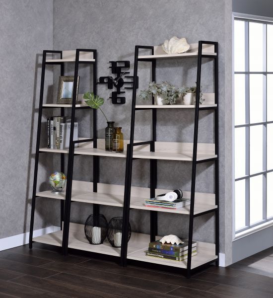 ACME Wendral Natural & Black Bookshelf Model 92672 - MONAVILLA