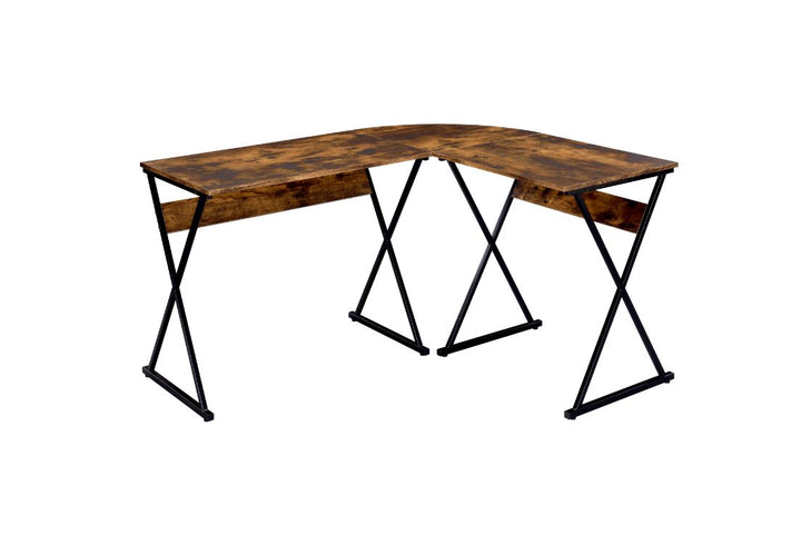ACME Zafiri Weathered Oak & Black Finish Writing Desk Model 92810 - MONAVILLA