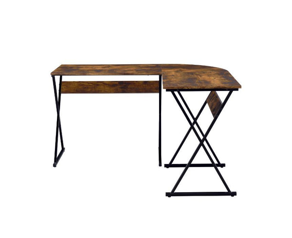 ACME Zafiri Weathered Oak & Black Finish Writing Desk Model 92810 - MONAVILLA