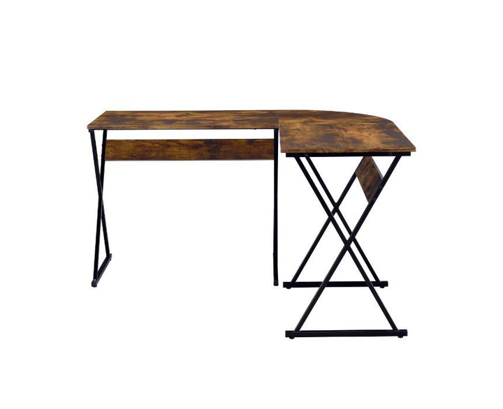 ACME Zafiri Weathered Oak & Black Finish Writing Desk Model 92810 - MONAVILLA