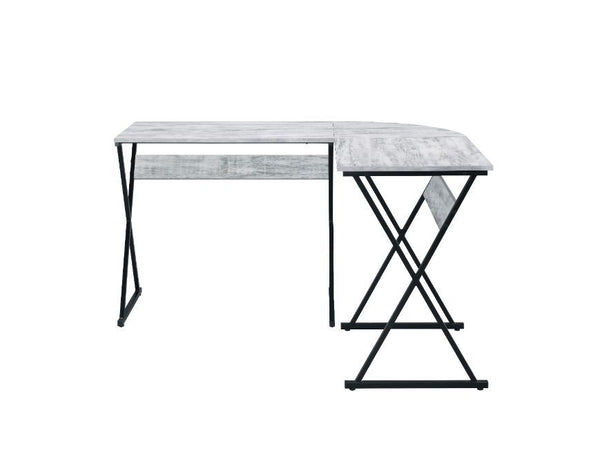 ACME Zafiri Antique White & Black Finish Writing Desk Model 92812 - MONAVILLA