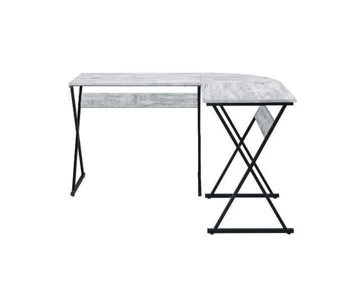ACME Zafiri Antique White & Black Finish Writing Desk Model 92812 - MONAVILLA