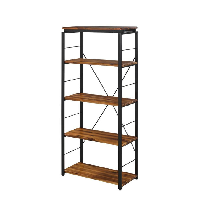 ACME Jurgen Oak & Black Bookshelf Model 92912 - MONAVILLA