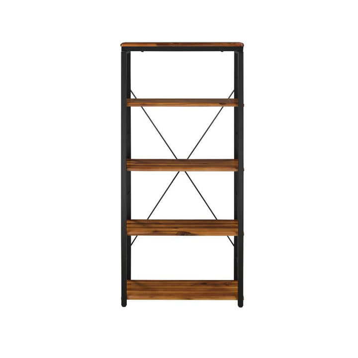 ACME Jurgen Oak & Black Bookshelf Model 92912 - MONAVILLA