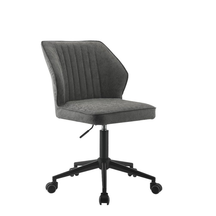 ACME Pakuna Vintage Gray PU & Black Office Chair Model 92942 - MONAVILLA