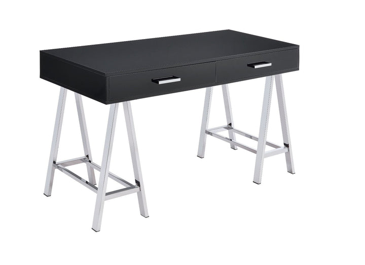 ACME Coleen Black High Gloss & Chrome Finish Desk Model 93045 - MONAVILLA