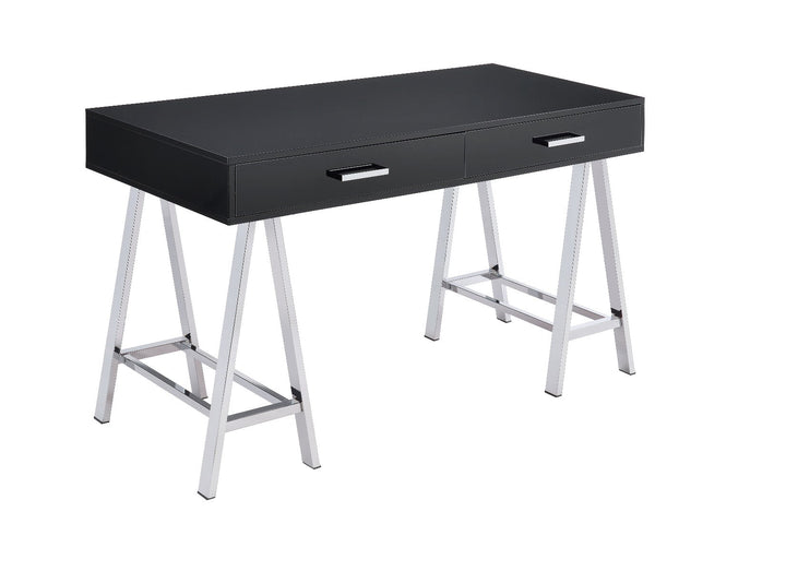 ACME Coleen Black High Gloss & Chrome Finish Desk Model 93045 - MONAVILLA