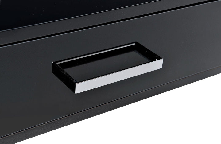 ACME Coleen Black High Gloss & Chrome Finish Desk Model 93045 - MONAVILLA