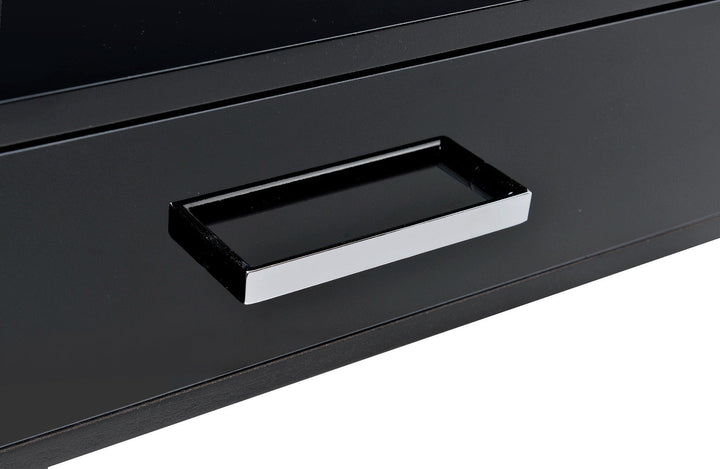 ACME Coleen Black High Gloss & Chrome Finish Desk Model 93045 - MONAVILLA