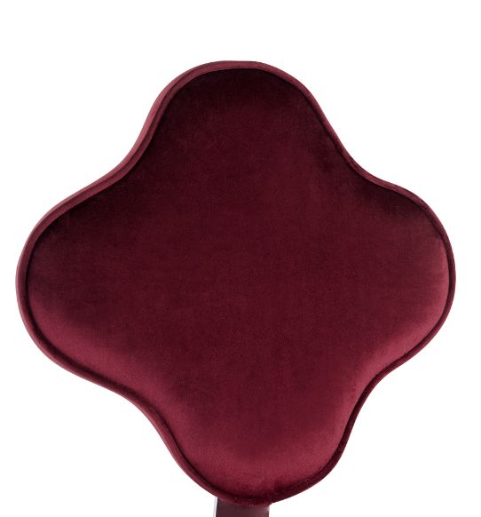 ACME Clover Red Velvet Office Chair Model 93070 - MONAVILLA
