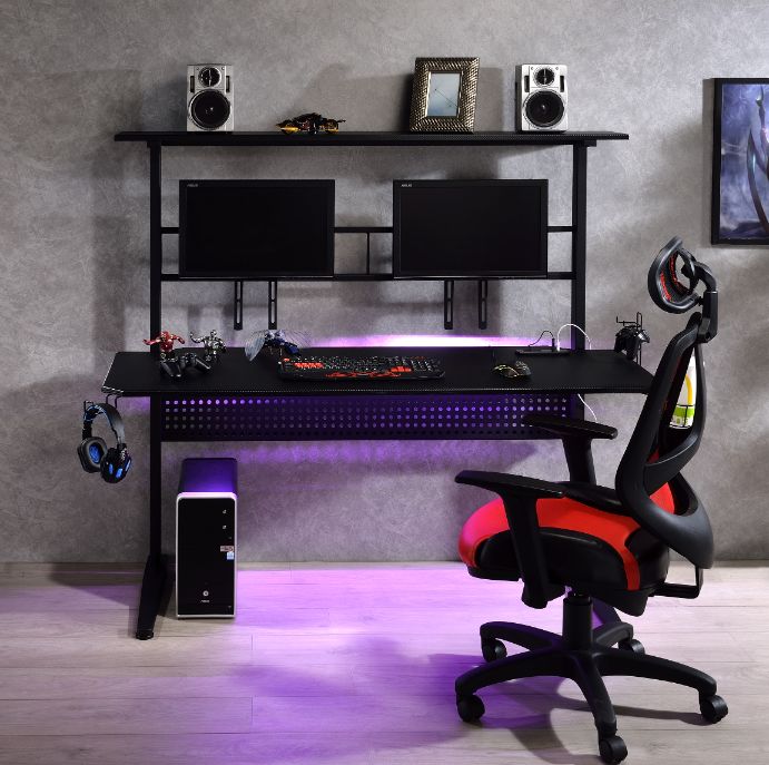 ACME Canzi Black Finish Gaming Table Model 93130 - MONAVILLA