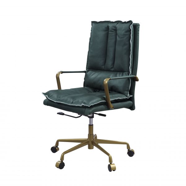 ACME Tinzud Dark Green Finish Office Chair Model 93166 - MONAVILLA