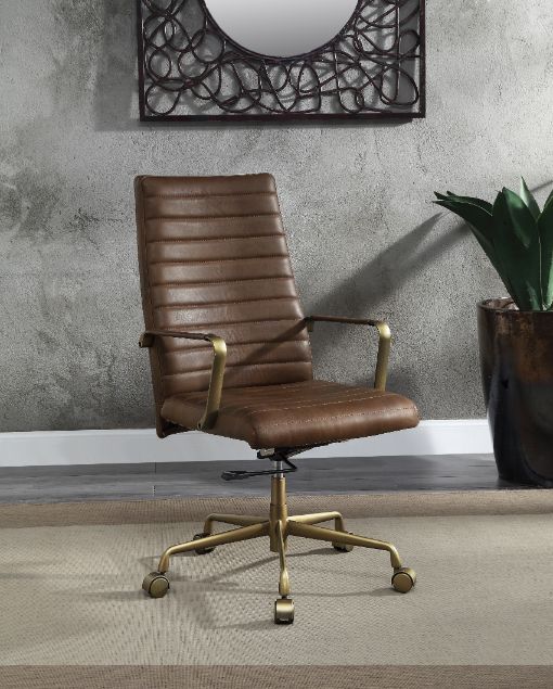 ACME Duralo Saturn Leather Office Chair Model 93167 - MONAVILLA